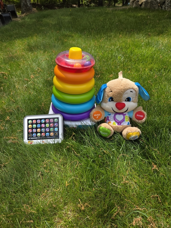 Fisher-Price Other - Fisher-Price Toy Bundle Laugh & Learn Plush Puppy, Stacking Rings And Tablet